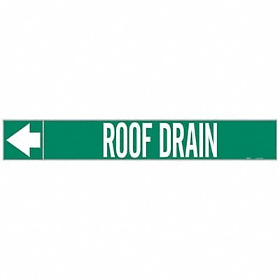 Pipe Marker Roof Drain 1in H 8in W