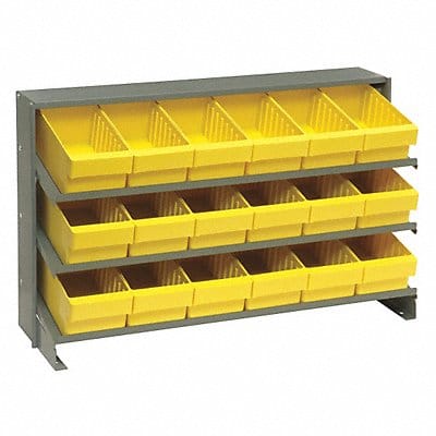 F1586 Bench Pick Rack 12x21x36in Yellow