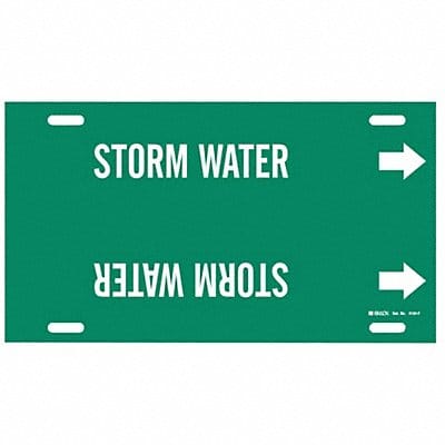 Pipe Marker Storm Water 8 in H 16 in W