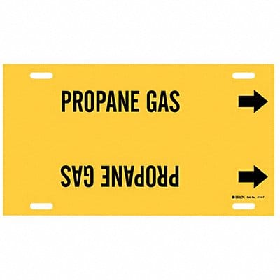 Pipe Marker Propane Gas 8 in H 16 in W