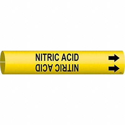 Pipe Marker Nitric Acid 2 in H 2 in W