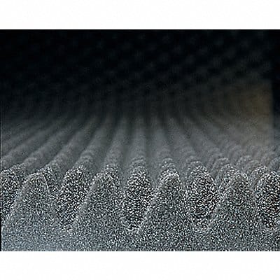 Acoustical Foam Convoluted 3In Gray PK4