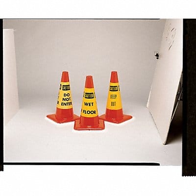 Cone Collar Yellow/Blk Do Not Enter PK6