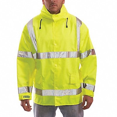 Rain Jacket Class 3 Type P Ylw/Grn 4XL