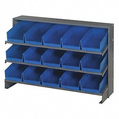 E1541 Bench Pick Rack 12x21x36in Blue