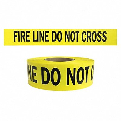 Barricade Tape Yellow 1 000 ft L 3 in