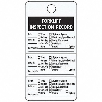 Label Foil 3x4.25 In Forklift PK25