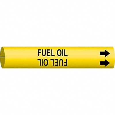 Pipe Marker Fuel Oil 2 in H 2 in W