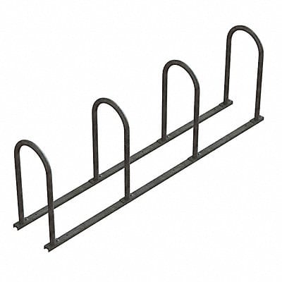 Bike Rack 2-Sided 8-Bike 87 in Silver