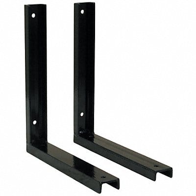 Mounting Bracket 15 in L Steel Black