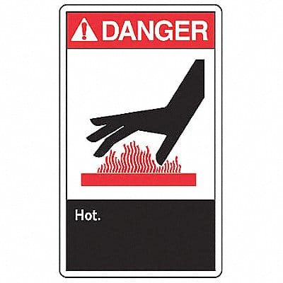 Safety Label 3 1/2 inx5 in Vinyl PK5