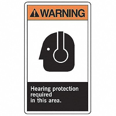 Safety Label 5 inx3 1/2 in Vinyl PK5