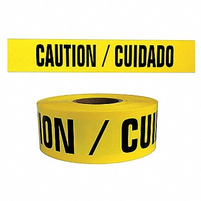 Barricade Tape Yellow 1 000 ft L 3 in