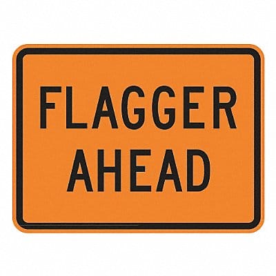 Flagger Ahead Traffic Sign 18 x 24