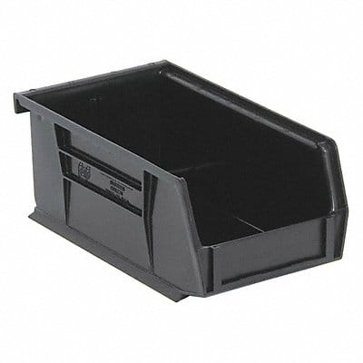 F0599 Hang and Stack Bin Black PP 3 in