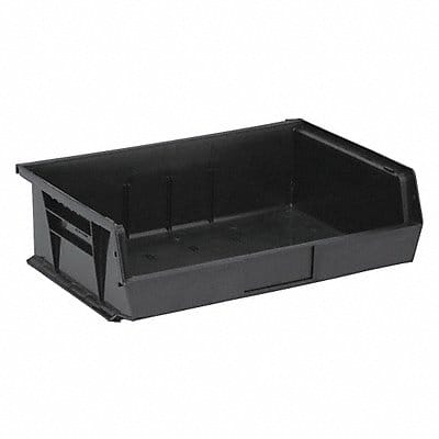 F0606 Hang and Stack Bin Black PP 5 in