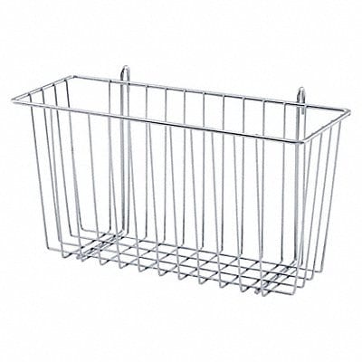 Wire Basket 5inx7inX13 3/8in Silver