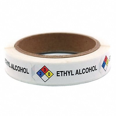 Ethyl Alcohol Labels Roll PK250