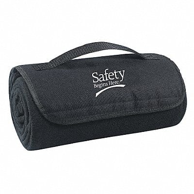 Blanket Safety Begins Here 48x53in Black