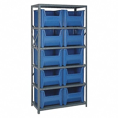 E1496 Bin Shlvng 18inx75inx36in Blue