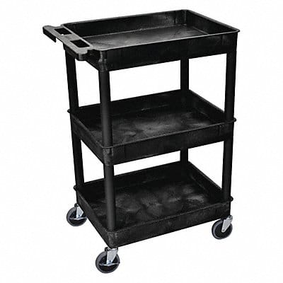 Utility Cart 300 lb Cap. PE 3 Shelves