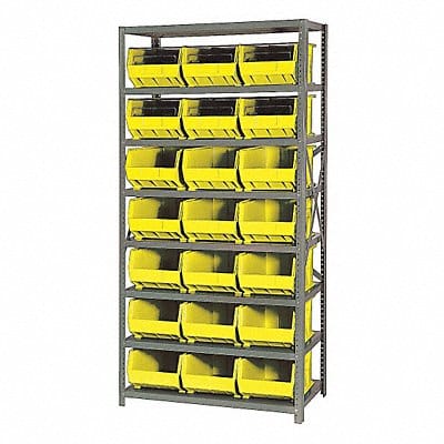 E1501 Bin Shlvng 18inx75inx36in Yellow