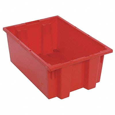 E1882 Stk and Nest Ctr Red Solid Polypropylene