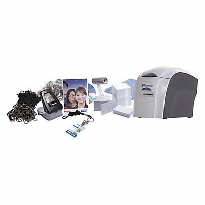 ID Card Printer Gray/White For PC or MAC