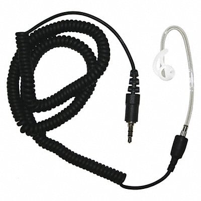 Short Tube Listen Only Earpiece Black