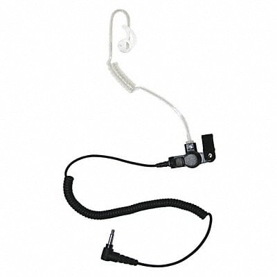 Long Tube Listen Only Earpiece Black