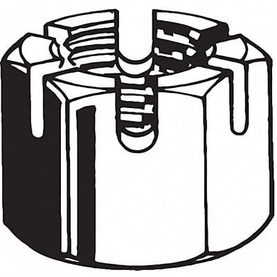 CstlNt Pln Stl Class 4 M16-1.50 24mm 50