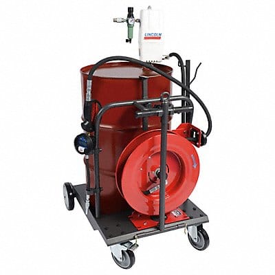 Portable Grease Pump with Gun 30 ft Hose