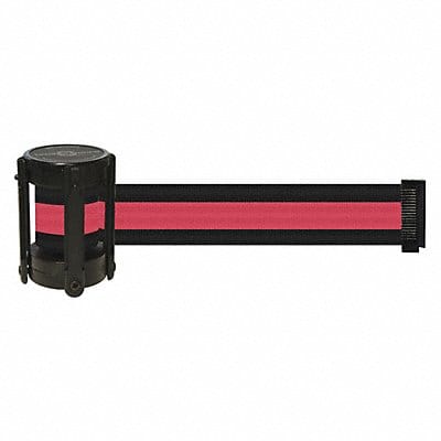 Barrier Post with Belt Black/Red 7 1/2 L