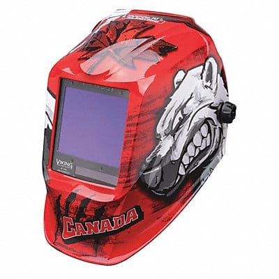 Welding Helmet Polar Arc Graphic Red