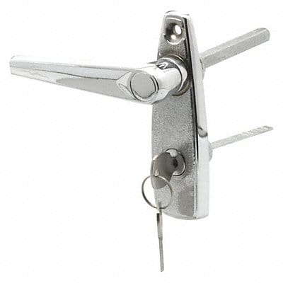 Handle and Locking Unit Chrome Silver