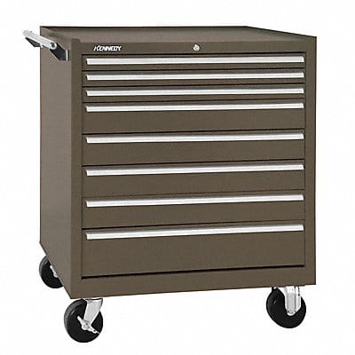 Rolling Tool Cabinet Brown Heavy Duty