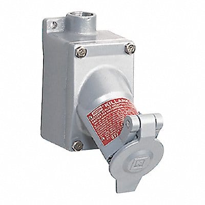 Receptacle Gray 20 A 2P3W Back 1PK