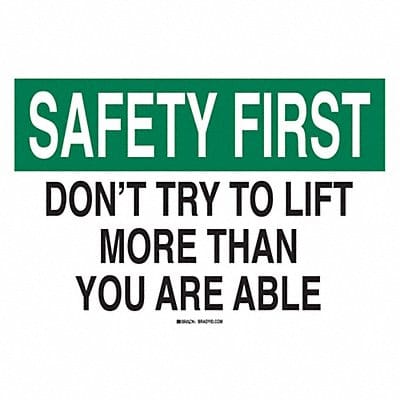 Safety Reminder Sign 7 X10 Polyester