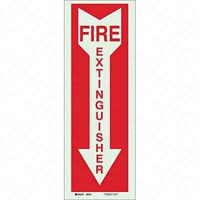 Fire Extinguisher Sign 14X5 R/GRN