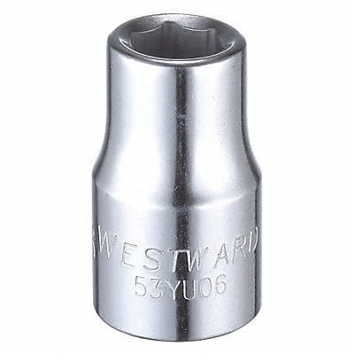 Socket Steel Chrome 7/16 in