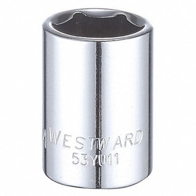 Socket Steel Chrome 3/4 in