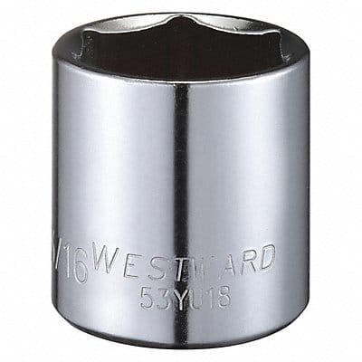 Socket Steel Chrome 1 3/16 in