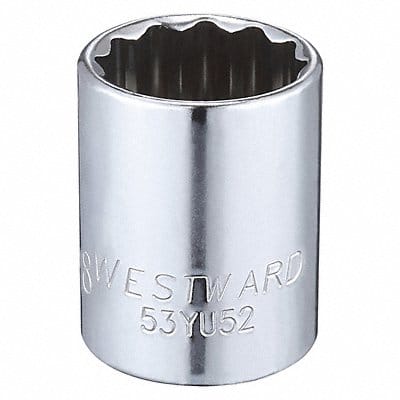 Socket Steel Chrome 7/8 in