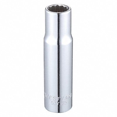 Socket Steel Chrome 1/2 in