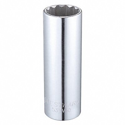 Socket Steel Chrome 13/16 in