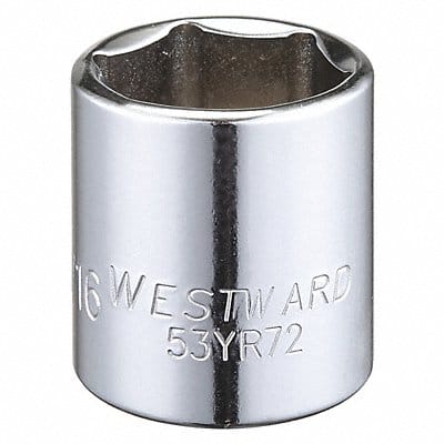 Socket Steel Chrome 11/16 in