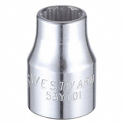 Socket Steel Chrome 5/16 in