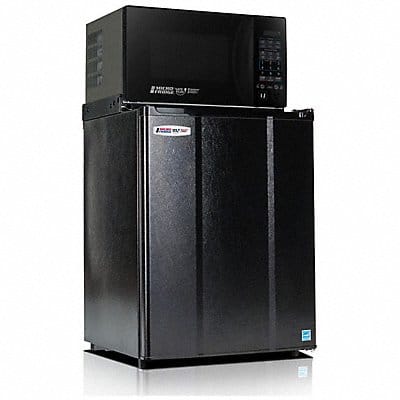 Refrigerator and Microwave 2.4 cu ft Blk