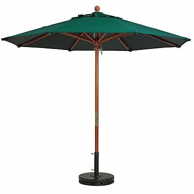 7ft Wooden Market Umbrella Forest Green