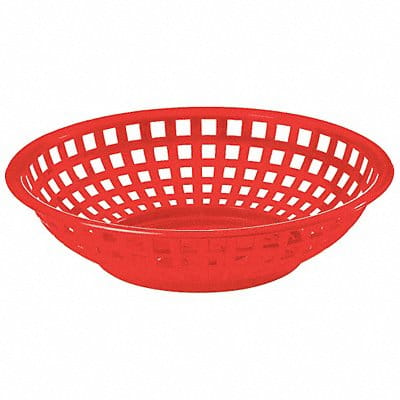 Food Serving Basket 8 in W Red PK36